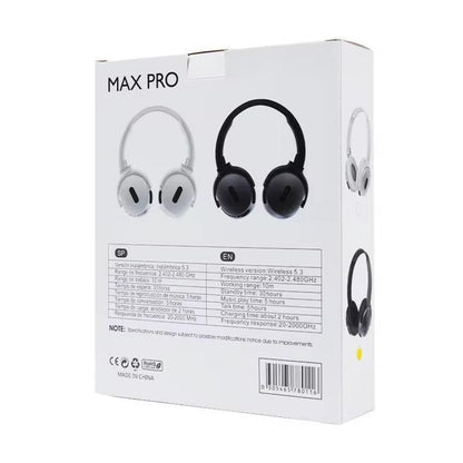 Casque Max Pro Bluetooth – Design Moderne et Son Clair