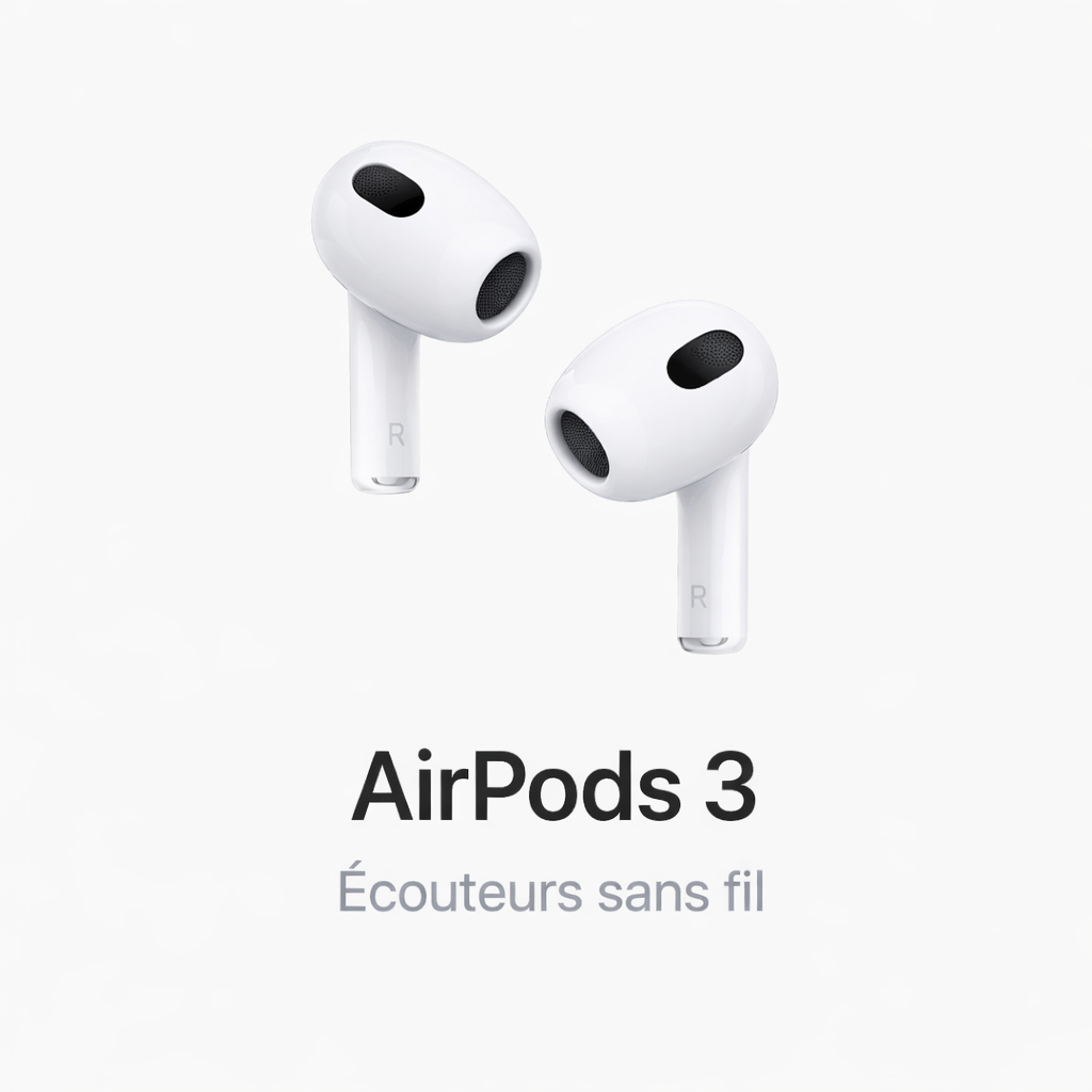 AirPods 3 – Expérience Audio Immersive
