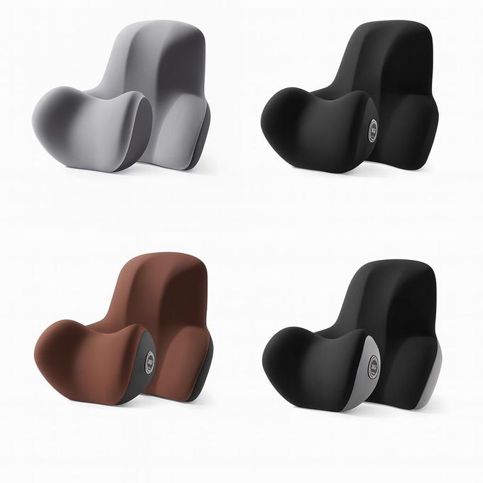 Support Lombaire & Coussin de Nuque pour Voiture – Soulage le Dos, Conduite Confortable