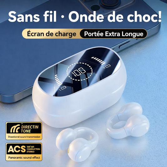 M47 – Écouteurs Sans Fil 9D HiFi avec Écran Digital LED