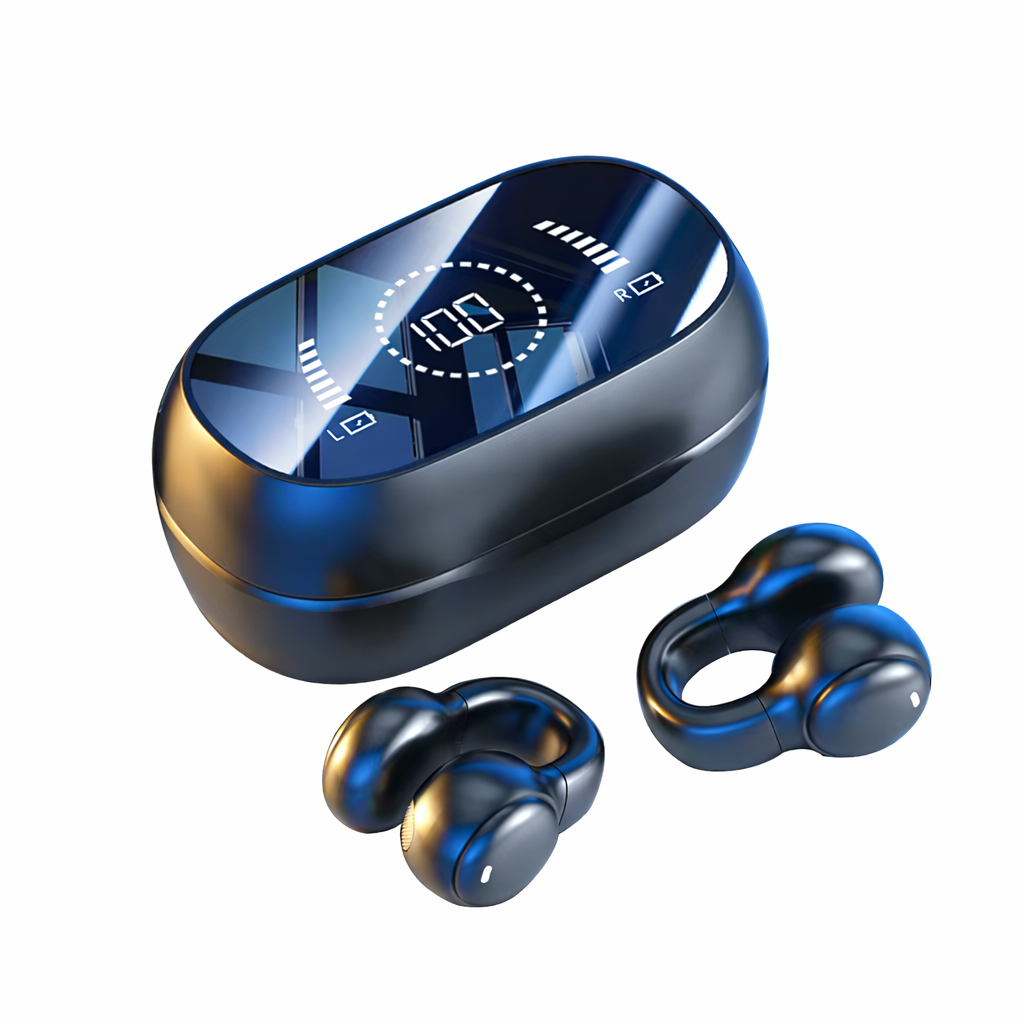 M47 – Écouteurs Sans Fil 9D HiFi avec Écran Digital LED