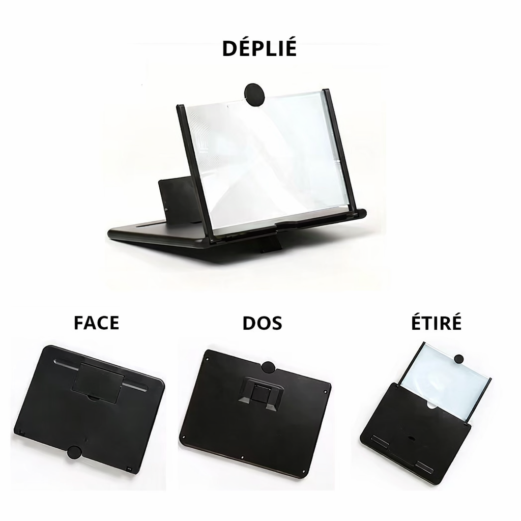 Amplificateur d’écran pour smartphone – Mini cinéma portable