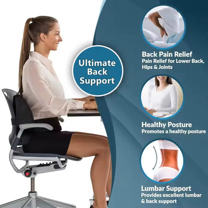 Coussin Lombaire Ergonomique – Soulagement Instantané du Dos