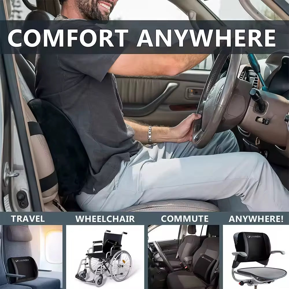 Coussin Lombaire Ergonomique – Soulagement Instantané du Dos