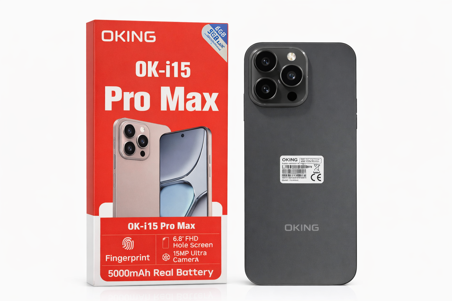 i15 Pro Max – Grand Écran, Caméra Pro, Style Luxe