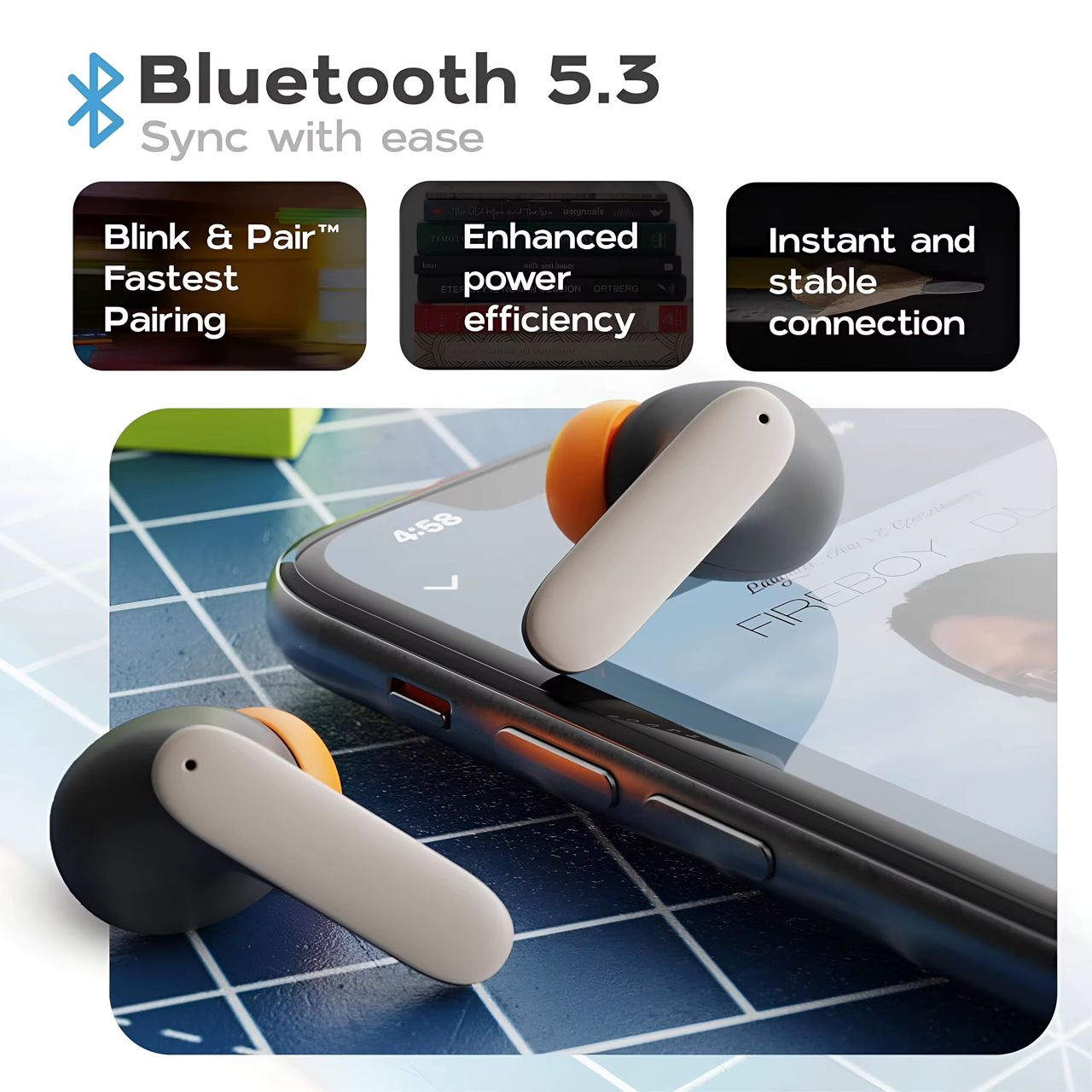 AirPods S36 Haute Qualité – Son HD & Commande Vocale