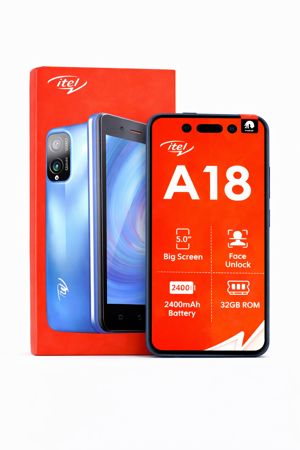 itel A18 – Idéal pour WhatsApp & Appels